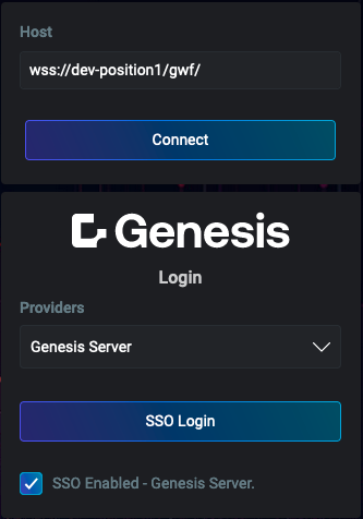Main login screen example